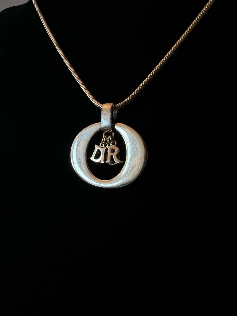 Dior Necjlace with logo pendant - Picture 2 of 5